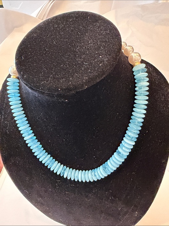 Michelle McGowell Jewelry - Turquoise Bead Disc Necklace - Unbranded Women’s Jewelry